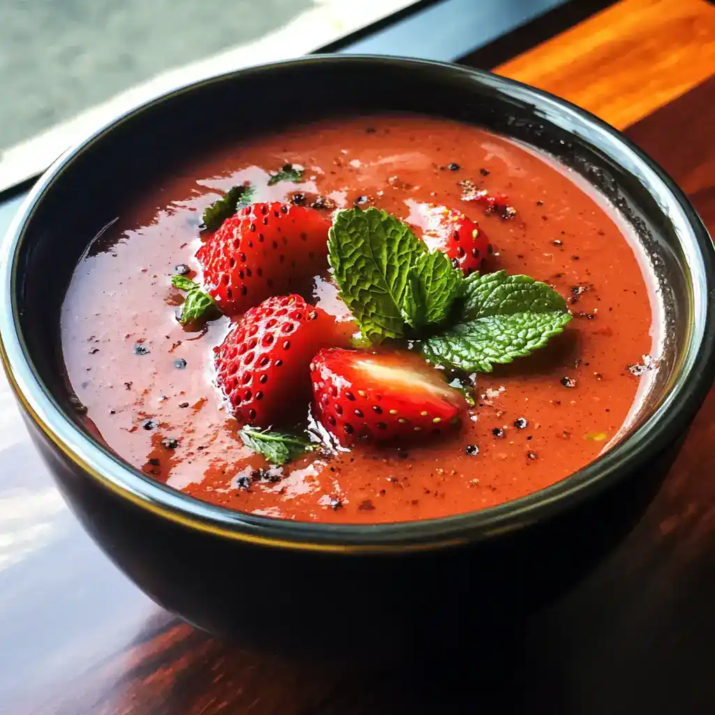 Braised Strawberries Soup