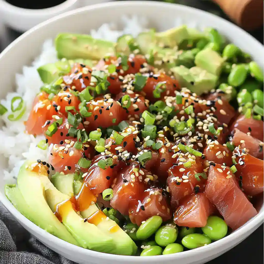 Grilled Tuna Poke Bowl Wraps