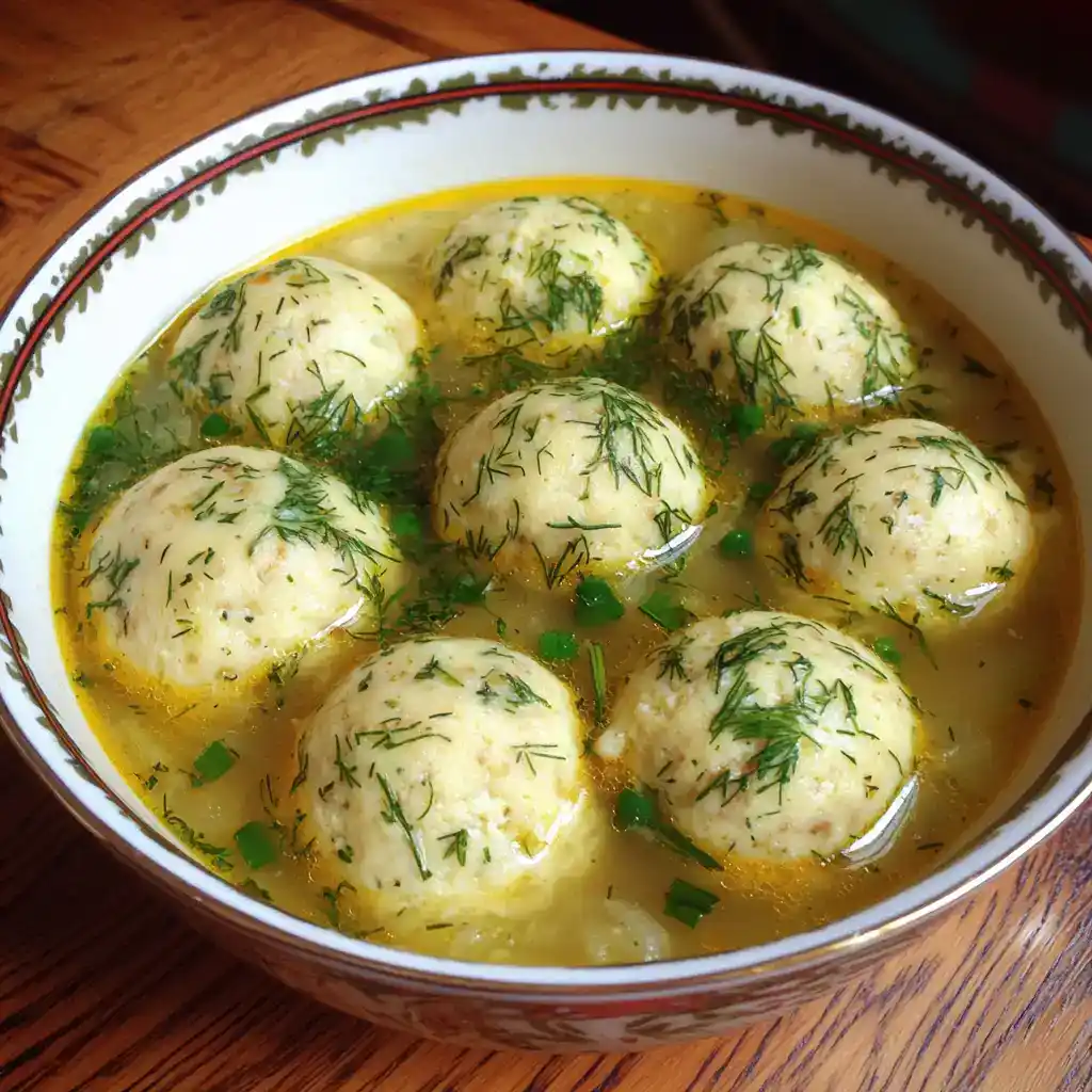 Matzo Ball Soup with Fresh Herbs